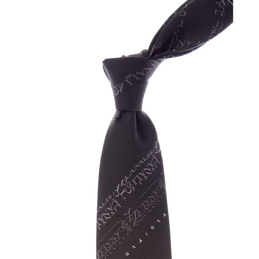 Canali Silk Tie, Black